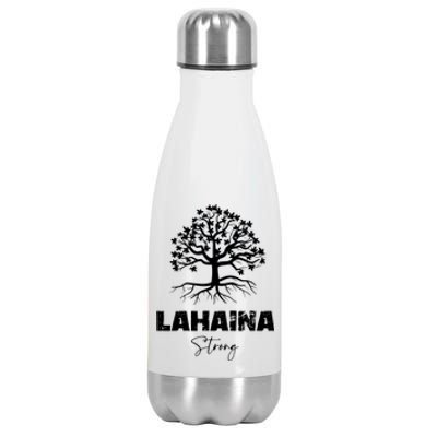 Maui Hawaii Strong Maui Wildfire Lahaina Survivor Stainless Steel Insulated Water Bottle