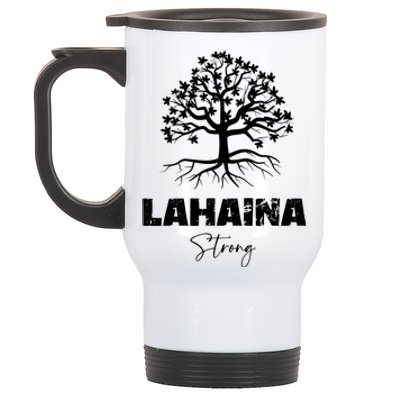 Maui Hawaii Strong Maui Wildfire Lahaina Survivor Stainless Steel Travel Mug