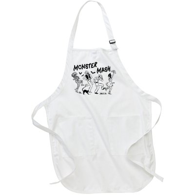 Monster Halloween Spooky Cowgirl Cowboy Full-Length Apron With Pockets