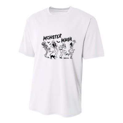 Monster Halloween Spooky Cowgirl Cowboy Youth Performance Sprint T-Shirt