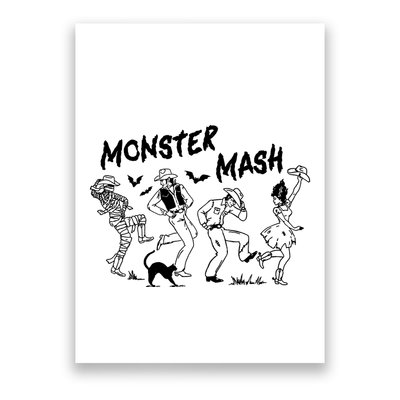 Monster Halloween Spooky Cowgirl Cowboy Poster