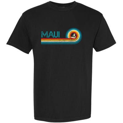 Maui Hawaii Surf Vintage Beach Surfer Surfing Gift Garment-Dyed Heavyweight T-Shirt