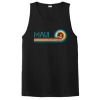 Maui Hawaii Surf Vintage Beach Surfer Surfing Gift PosiCharge Competitor Tank