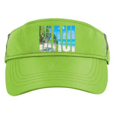 Maui Hawaii Souvenir Merch Family Summer Beach Vacay Cute Gift Adult Drive Performance Visor