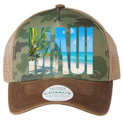 Maui Hawaii Souvenir Merch Family Summer Beach Vacay Cute Gift Legacy Tie Dye Trucker Hat