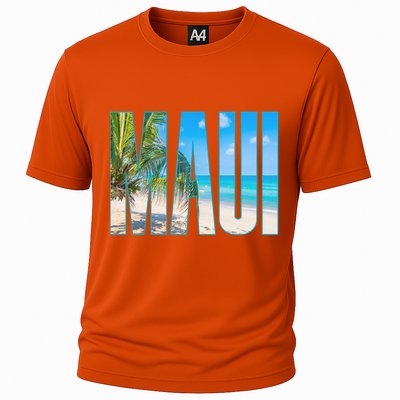 Maui Hawaii Souvenir Merch Family Summer Beach Vacay Cute Gift Cooling Performance Crew T-Shirt