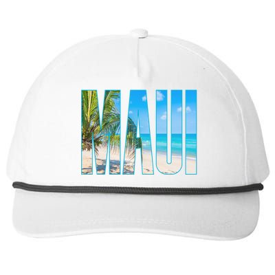 Maui Hawaii Souvenir Merch Family Summer Beach Vacay Cute Gift Snapback Five-Panel Rope Hat