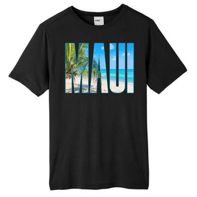 Maui Hawaii Souvenir Merch Family Summer Beach Vacay Cute Gift Tall Fusion ChromaSoft Performance T-Shirt