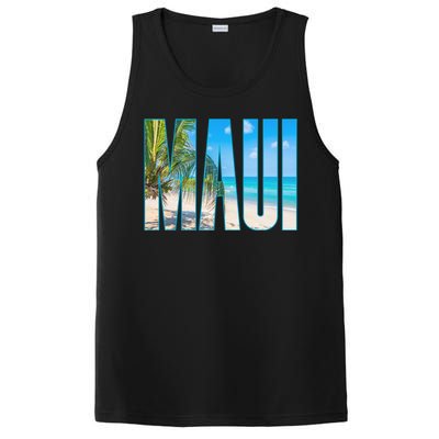 Maui Hawaii Souvenir Merch Family Summer Beach Vacay Cute Gift PosiCharge Competitor Tank