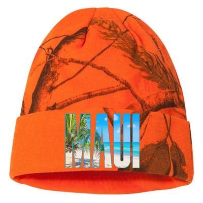 Maui Hawaii Souvenir Merch Family Summer Beach Vacay Cute Gift Kati Licensed 12" Camo Beanie