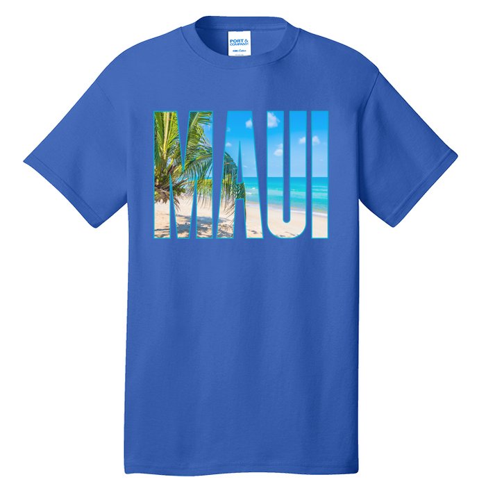 Maui Hawaii Souvenir Merch Family Summer Beach Vacay Cute Gift Tall T-Shirt