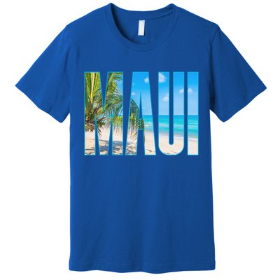 Maui Hawaii Souvenir Merch Family Summer Beach Vacay Cute Gift Premium T-Shirt