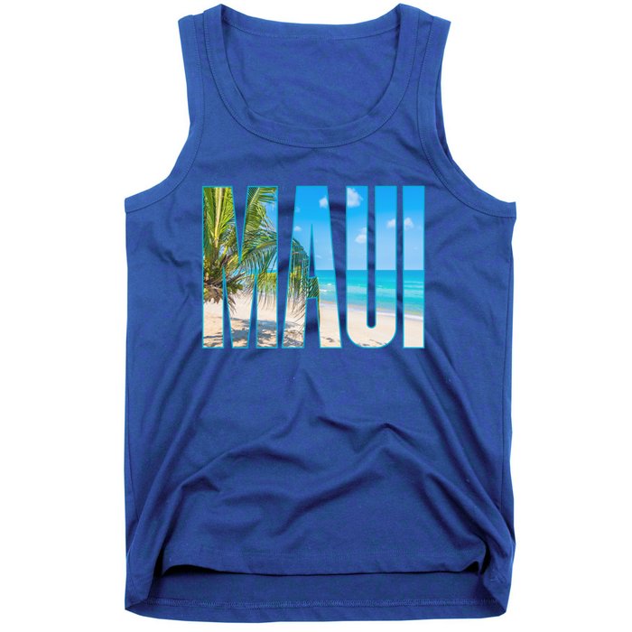 Maui Hawaii Souvenir Merch Family Summer Beach Vacay Cute Gift Tank Top