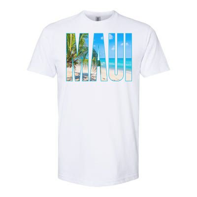 Maui Hawaii Souvenir Merch Family Summer Beach Vacay Cute Gift Softstyle CVC T-Shirt