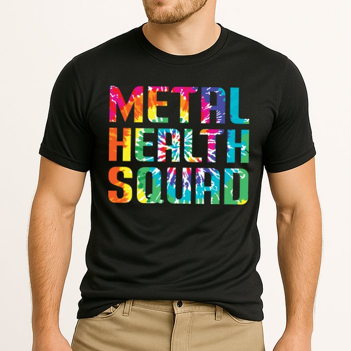 Mental Health Squad Tie Dye Cooling Performance Crew T-Shirt