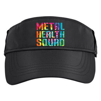 Mental Health Squad Tie Dye Adult Drive Performance Visor