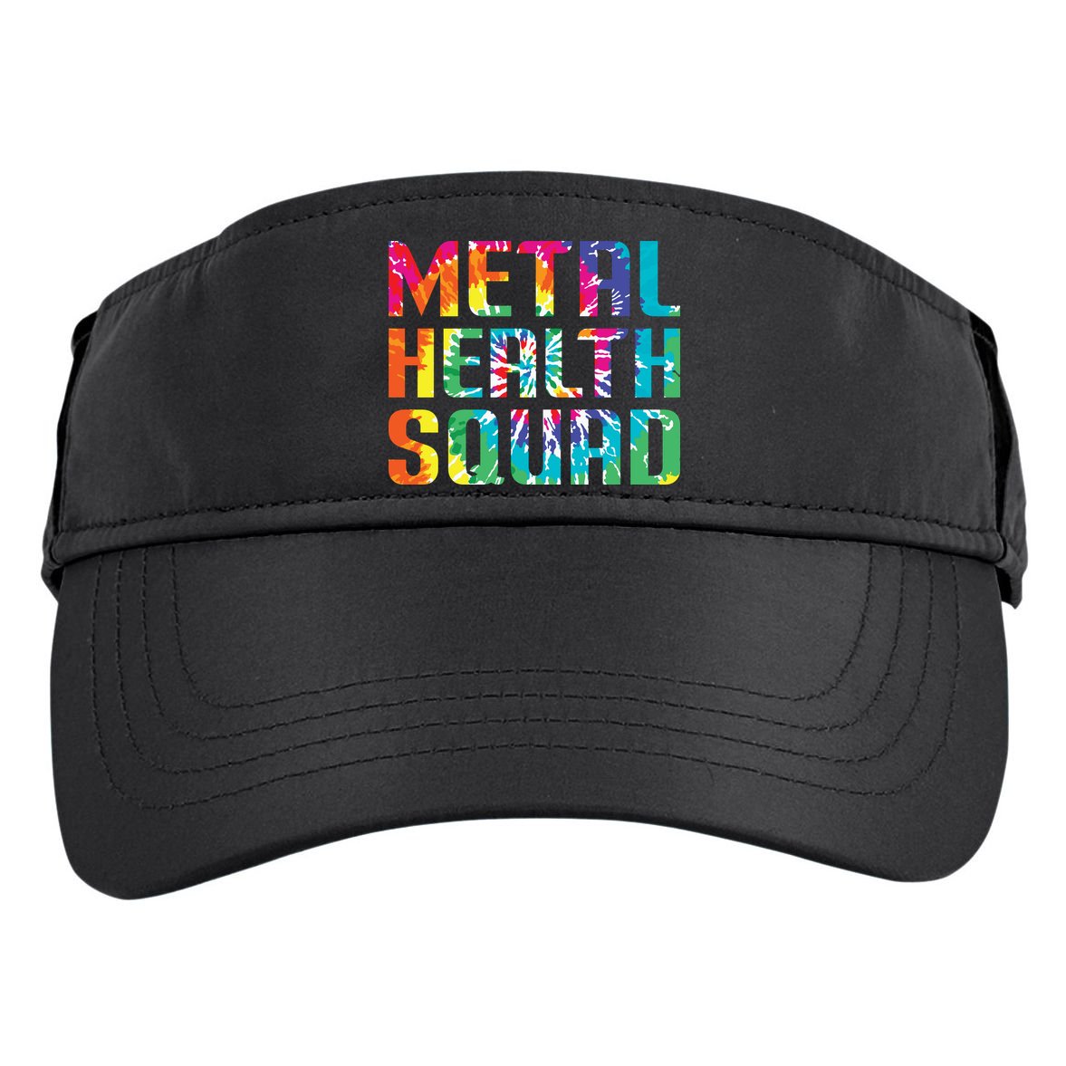Mental Health Squad Tie Dye Adult Drive Performance Visor