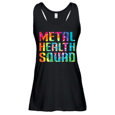 Mental Health Squad Tie Dye Ladies Essential Flowy Tank