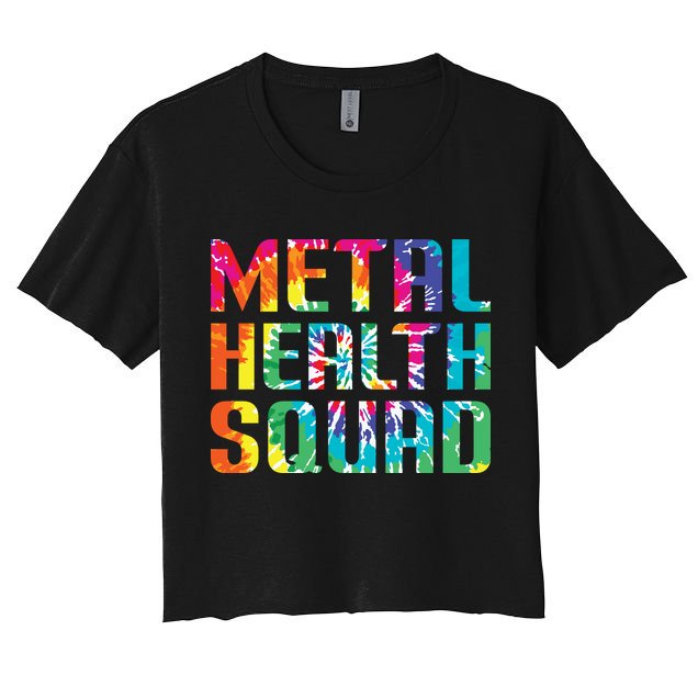 Mental Health Squad Tie Dye Crop Top