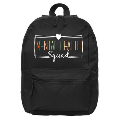 Mental Health Squad Brain Illness Mental Health Awareness 16 in Basic Backpack