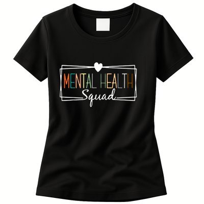 Mental Health Squad Brain Illness Mental Health Awareness Womens T-Shirt