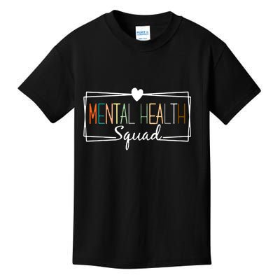 Mental Health Squad Brain Illness Mental Health Awareness Kids T-Shirt