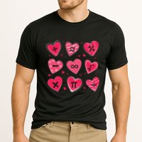 Math Heart Symbols Addition Pi Equation Design Gift Performance Shirt