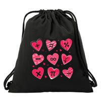 Math Heart Symbols Addition Pi Equation Design Gift Drawstring Bag