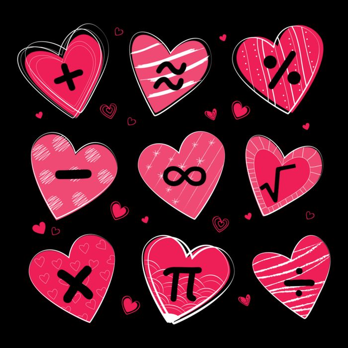 Math Heart Symbols Addition Pi Equation Design Gift Youth Performance Sprint T-Shirt