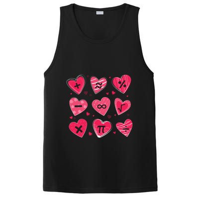 Math Heart Symbols Addition Pi Equation Design Gift PosiCharge Competitor Tank