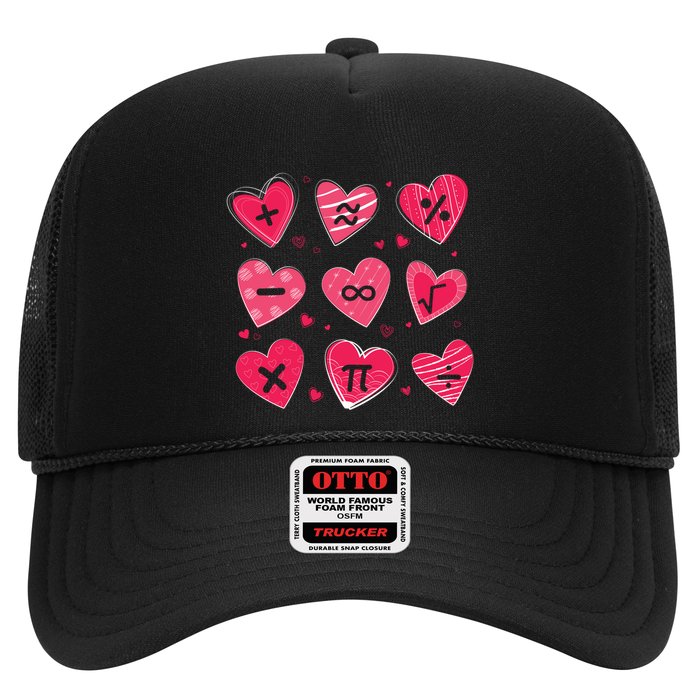 Math Heart Symbols Addition Pi Equation Design Gift Trucker Hat