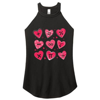 Math Heart Symbols Addition Pi Equation Design Gift Women's Perfect Tri Rocker Tank