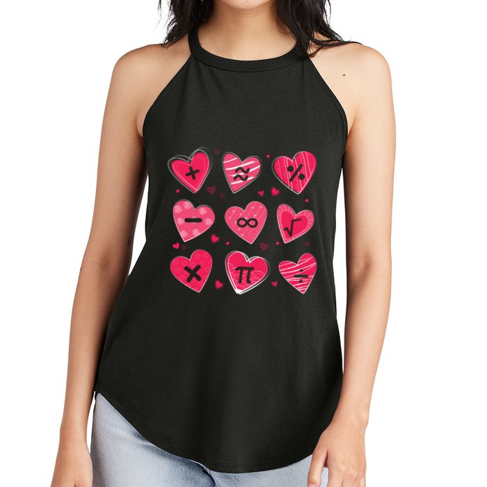 Math Heart Symbols Addition Pi Equation Design Gift Women's Perfect Tri Rocker Tank