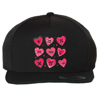 Math Heart Symbols Addition Pi Equation Design Gift Wool Snapback Cap