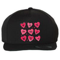 Math Heart Symbols Addition Pi Equation Design Gift Wool Snapback Cap