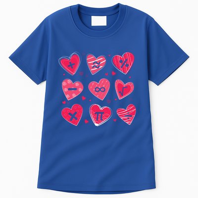 Math Heart Symbols Addition Pi Equation Design Gift Tall T-Shirt