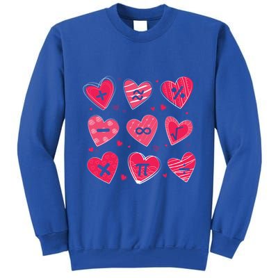Math Heart Symbols Addition Pi Equation Design Gift Tall Sweatshirt