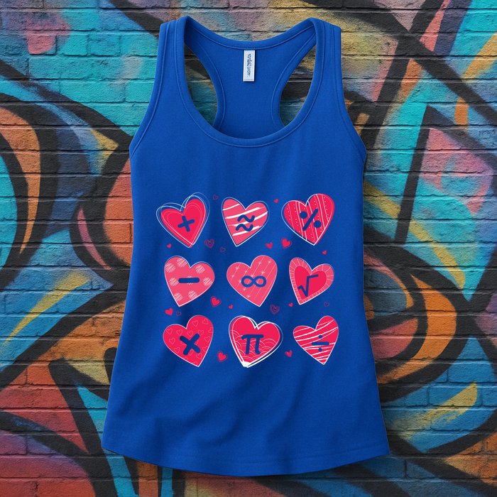 Math Heart Symbols Addition Pi Equation Design Gift Womens Tank Top