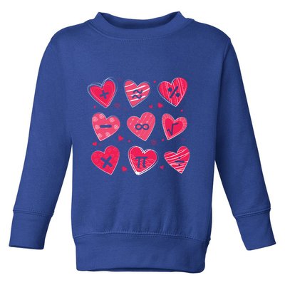 Math Heart Symbols Addition Pi Equation Design Gift Toddler Sweatshirt