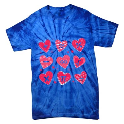 Math Heart Symbols Addition Pi Equation Design Gift Tie-Dye T-Shirt