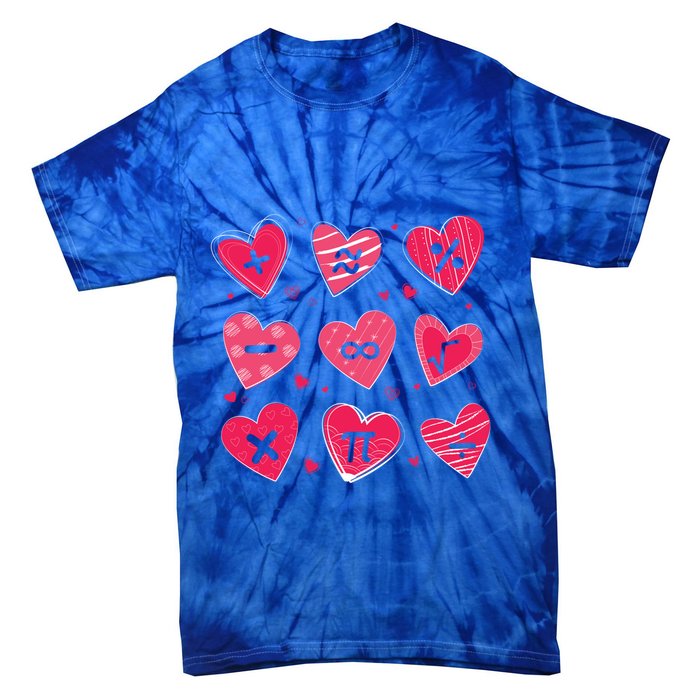 Math Heart Symbols Addition Pi Equation Design Gift Tie-Dye T-Shirt