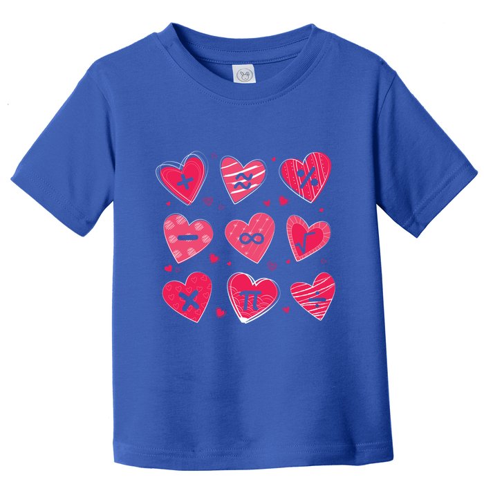 Math Heart Symbols Addition Pi Equation Design Gift Toddler T-Shirt