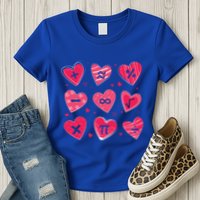 Math Heart Symbols Addition Pi Equation Design Gift Womens T-Shirt