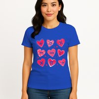 Math Heart Symbols Addition Pi Equation Design Gift Womens T-Shirt