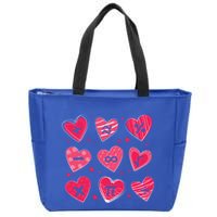 Math Heart Symbols Addition Pi Equation Design Gift Zip Tote Bag