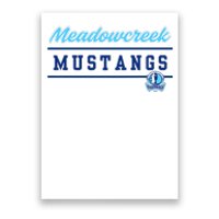 Meadowcreek High School Mustangs Lined Up Poster