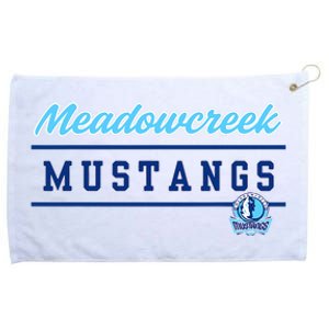 Meadowcreek High School Mustangs Lined Up Grommeted Golf Towel