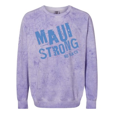 Maui Hawaii Strong Colorblast Crewneck Sweatshirt