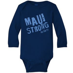 Maui Hawaii Strong Baby Long Sleeve Bodysuit