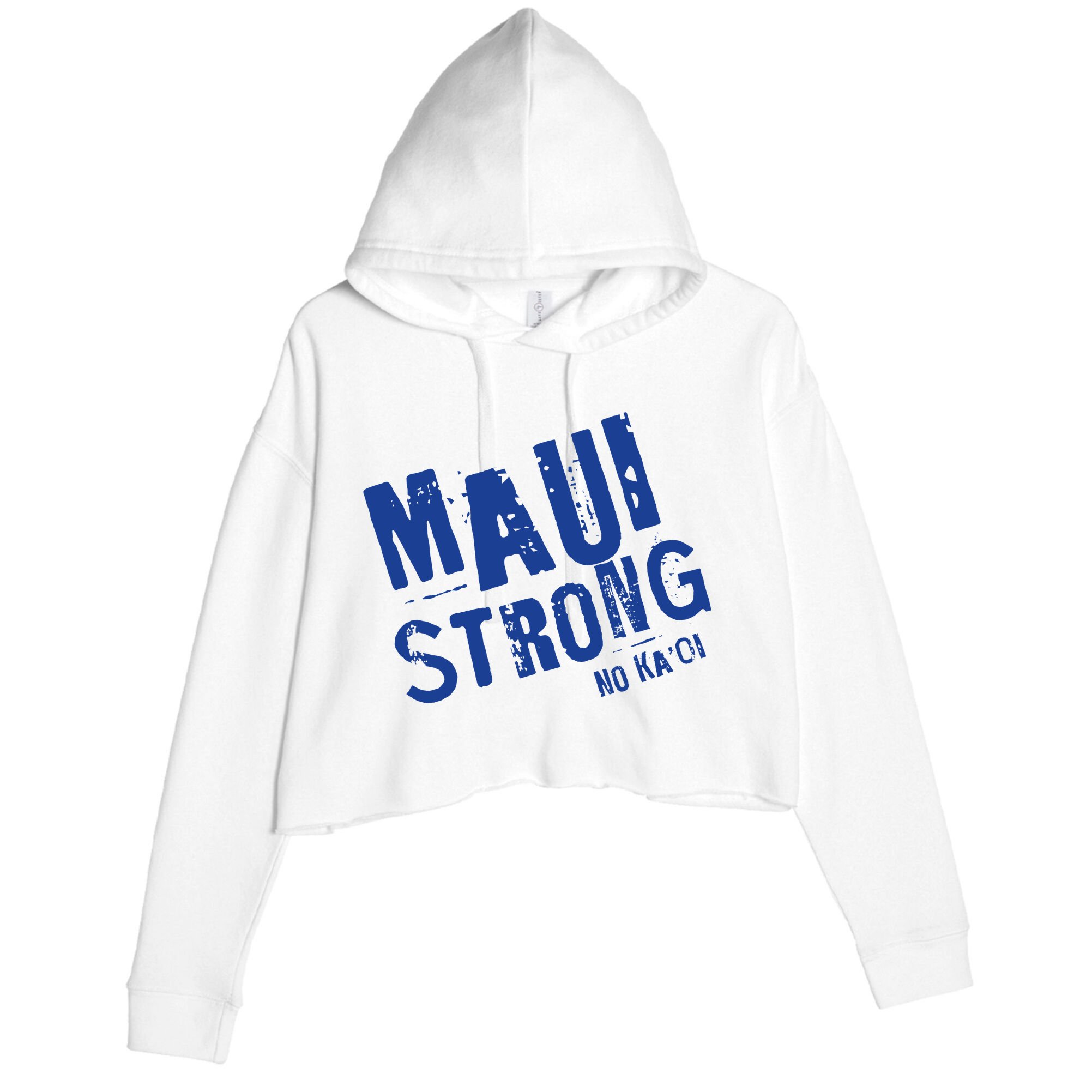 Maui Hawaii Strong Crop Fleece Hoodie